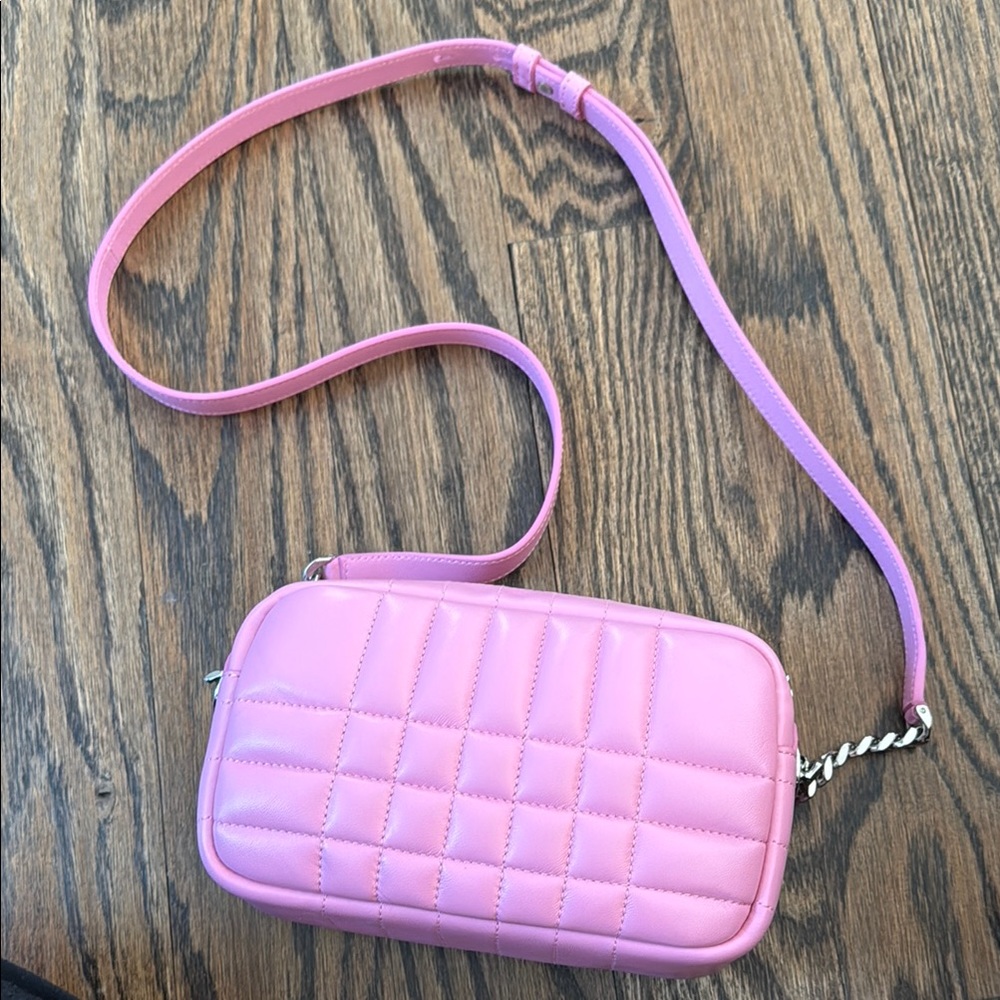 Burberry lambskin Quilted mini Lola camera Bag Primrose Pink - Picture 2 of 12